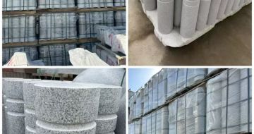 贵港 芝麻白花岗岩挡车柱、隔离柱多少钱