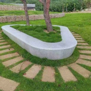 贵港 芝麻白光面整石坐凳