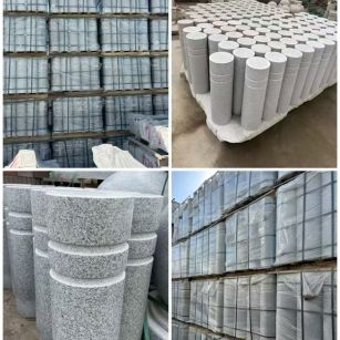 贵港 芝麻白花岗岩挡车柱、隔离柱多少钱