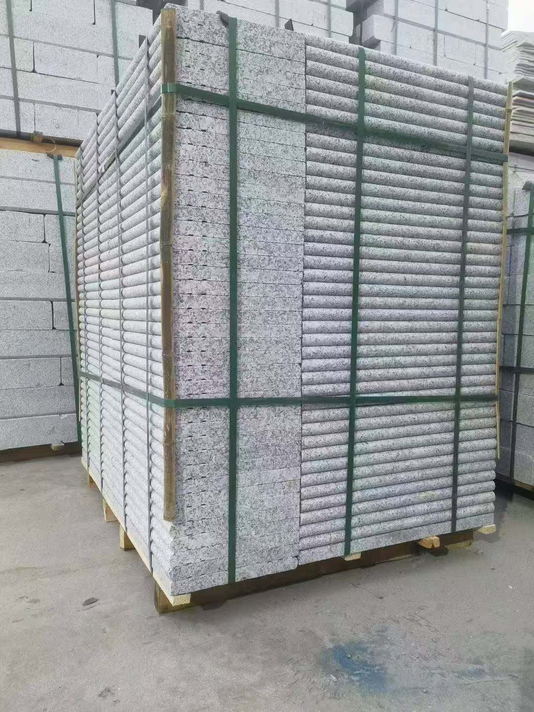 贵港 芙蓉白3公分厚磨圆边、拉槽，楼梯踏步